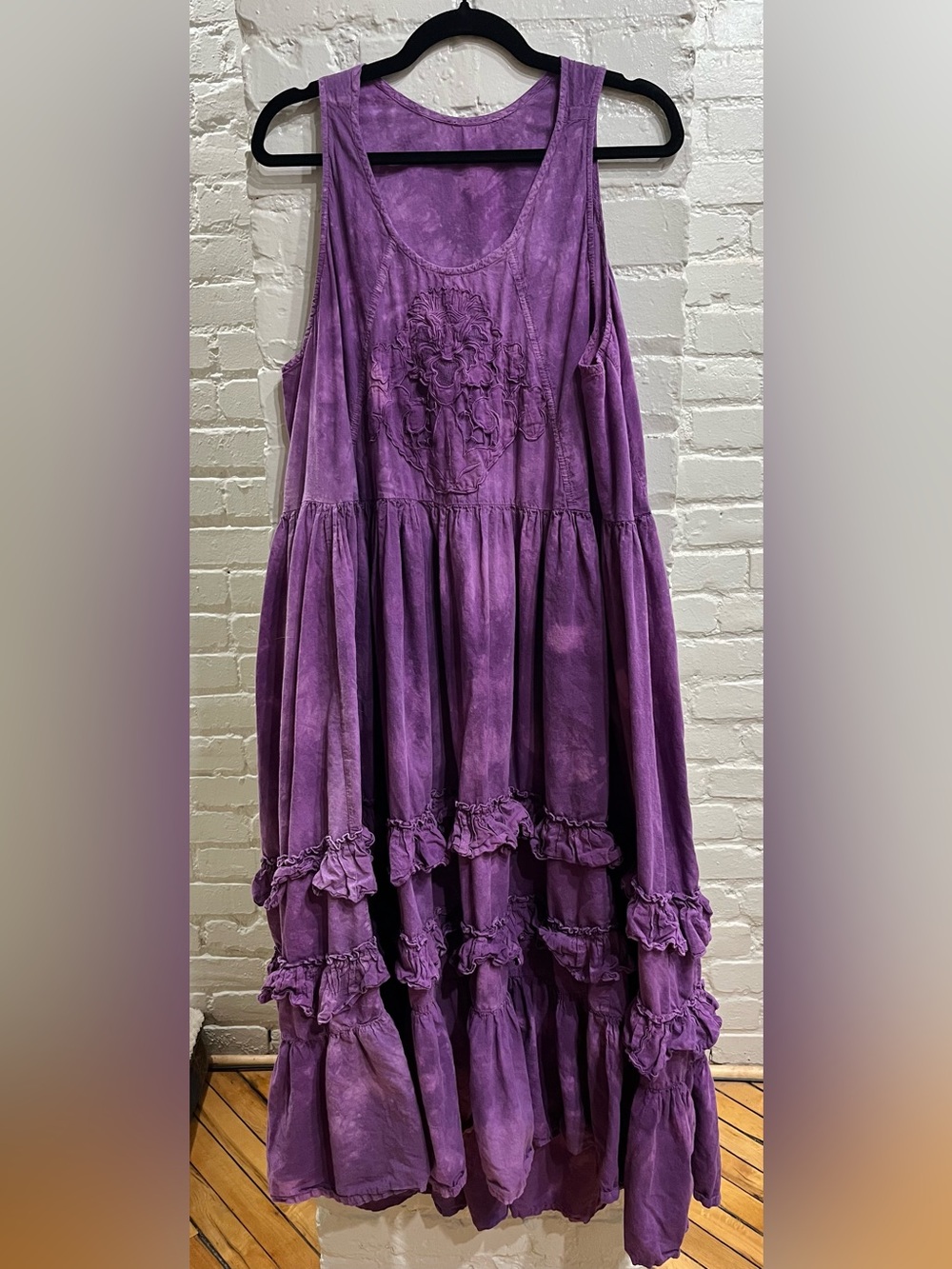 MOVING SALE! Hand-dyed sleeveless cotton maxi dress